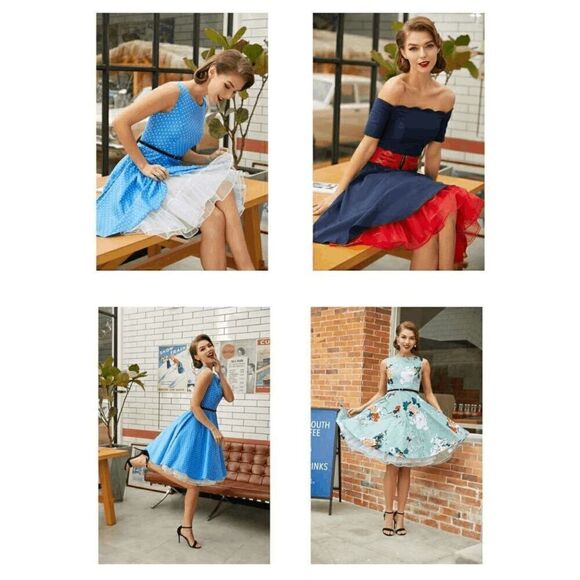 🖤🤍 2PCS Bundle Petticoats Pinup 1950s Rockabilly Tutu Crinoline Underskirt NEW - Picture 3 of 14